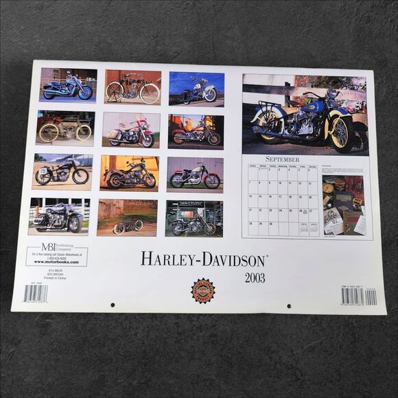 Lot of 3 Vintage Harley-Davidson Calendars 2002, 2003, 2005 Motorcycle 16-Month - Picture 5 of 10